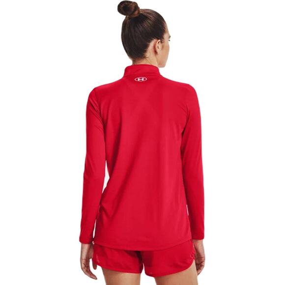 NWT Under Armour Women's UA Tech Team ½ Zip in Red size Large - Picture 2 of 7
